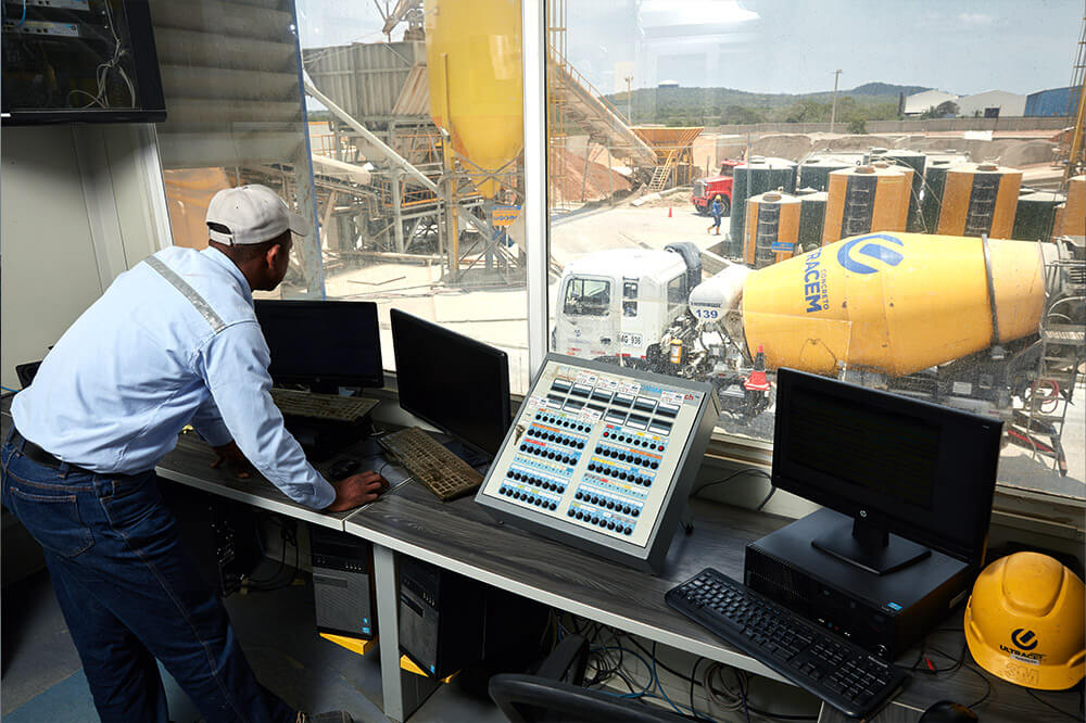 man at a dispatch station